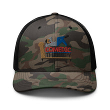 Load image into Gallery viewer, Comedic Therapy Camouflage trucker hat