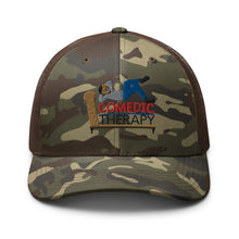 Load image into Gallery viewer, Comedic Therapy Camouflage trucker hat