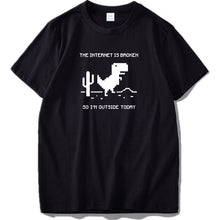 Load image into Gallery viewer, &#39;Internet Is Broken&#39; Dinosaur Humor T-Shirt
