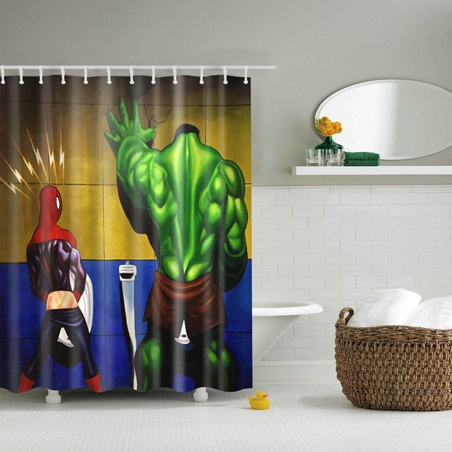 Adult Humor Polyester Printed Shower Curtain
